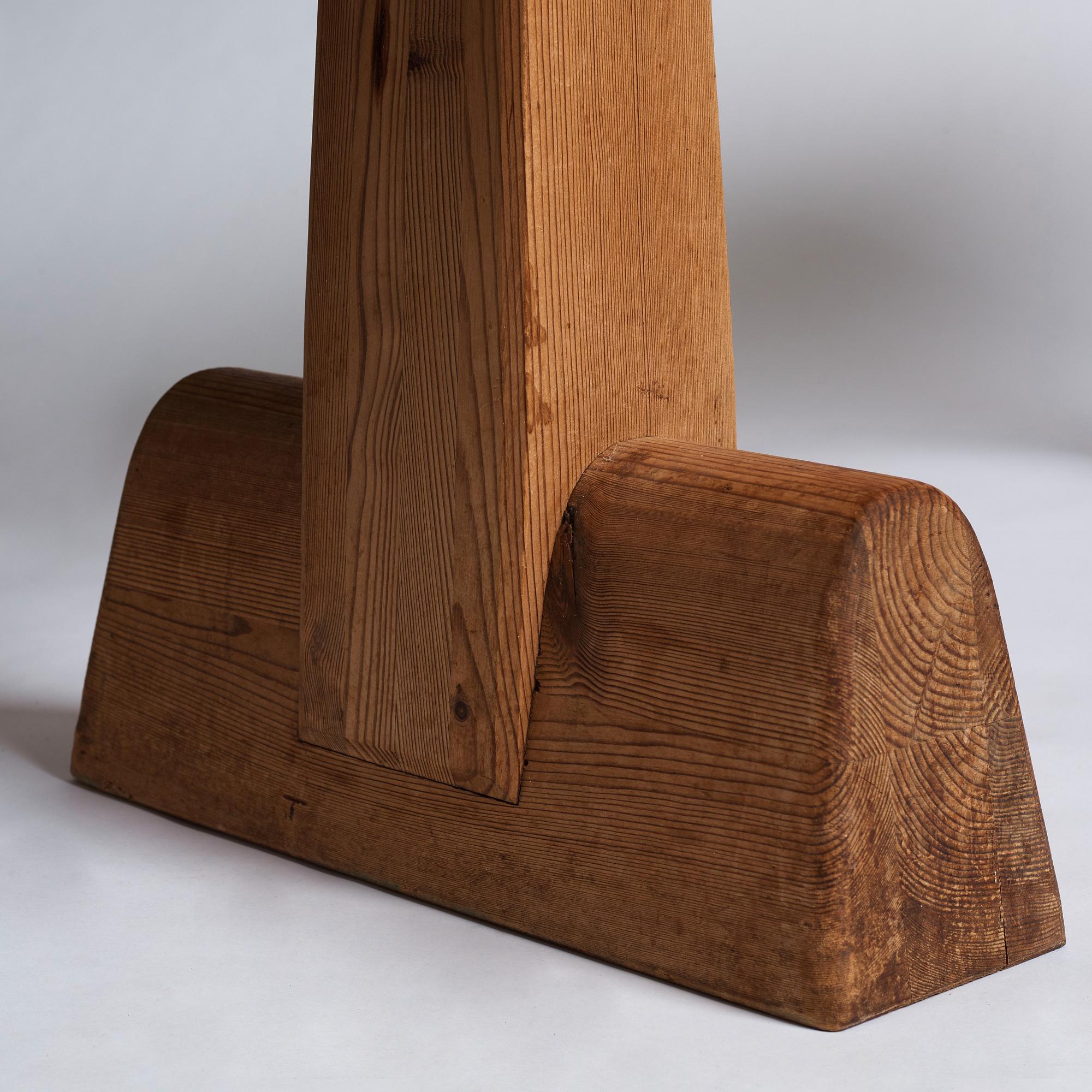 Axel Einar Hjorth, a stained pine "Utö" table, Nordiska Kompaniet, Sweden 1930's.