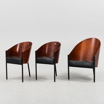 PHILIPPE STARCK, armchairs, 2+1 pieces, '"Costes" Tango' Driade-Aleph.