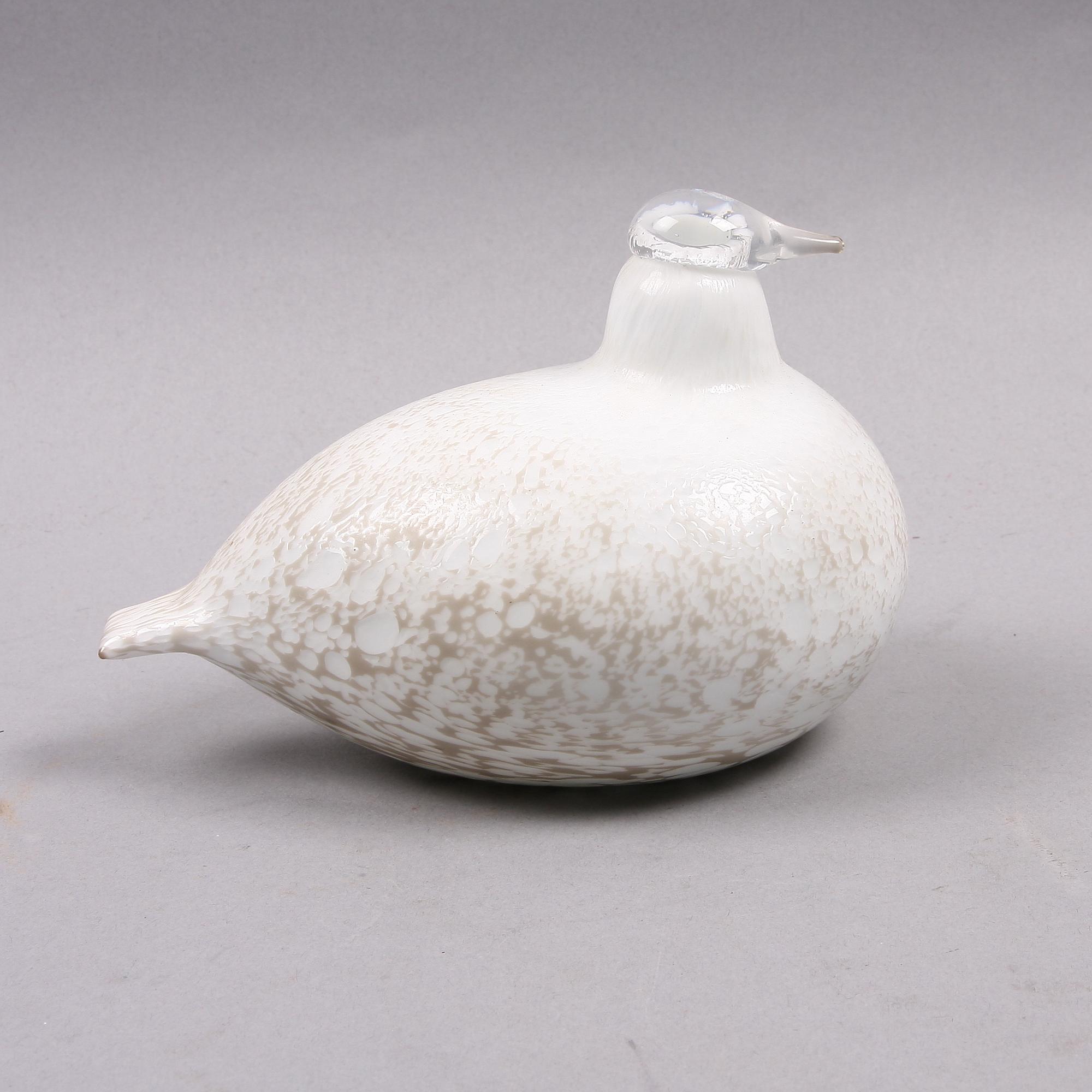 SKULPTUR, glas, sign. O.Toikka Nuutajärvi.