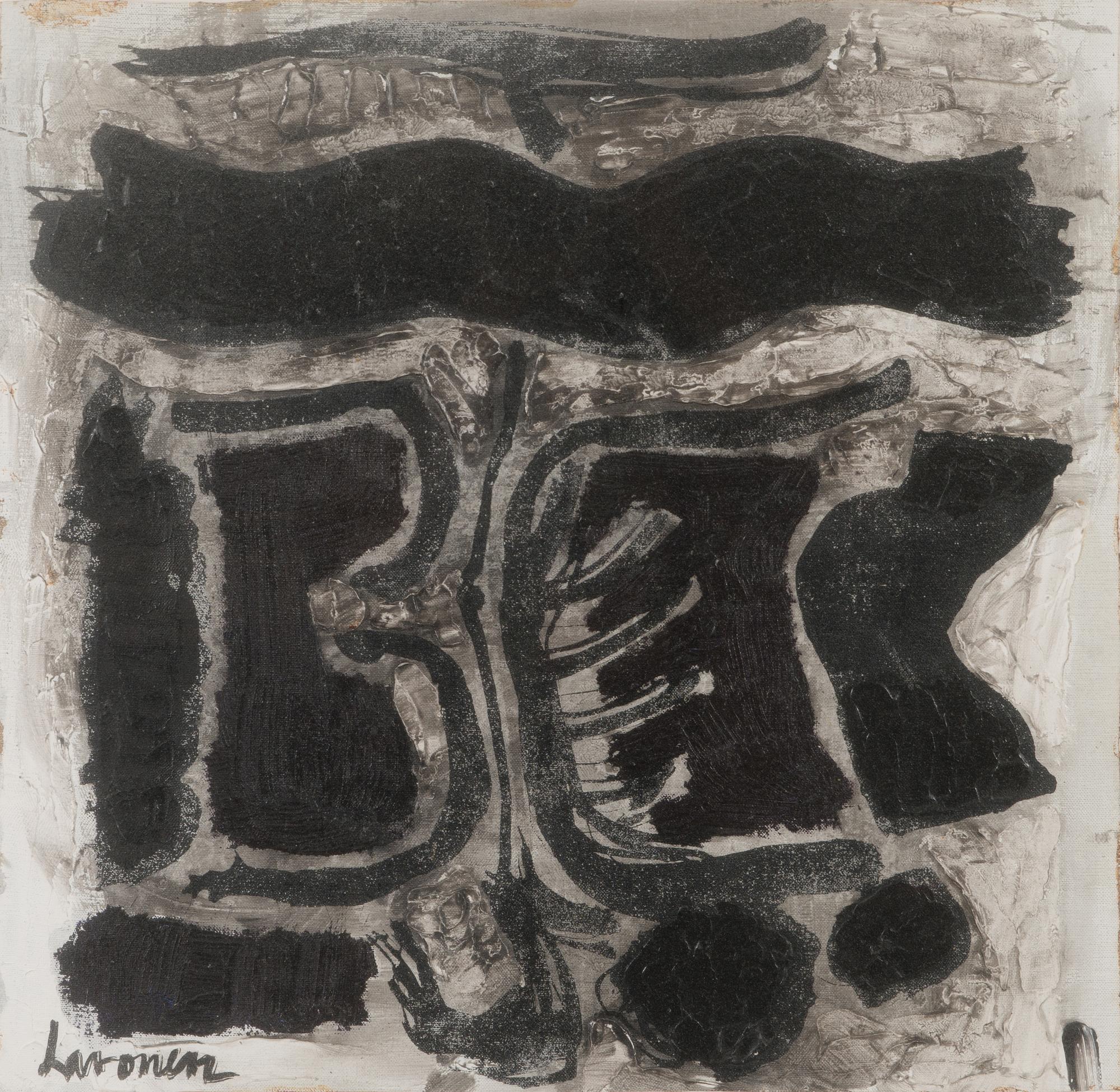 Ahti Lavonen, oil on canvas, laid on board, signed.