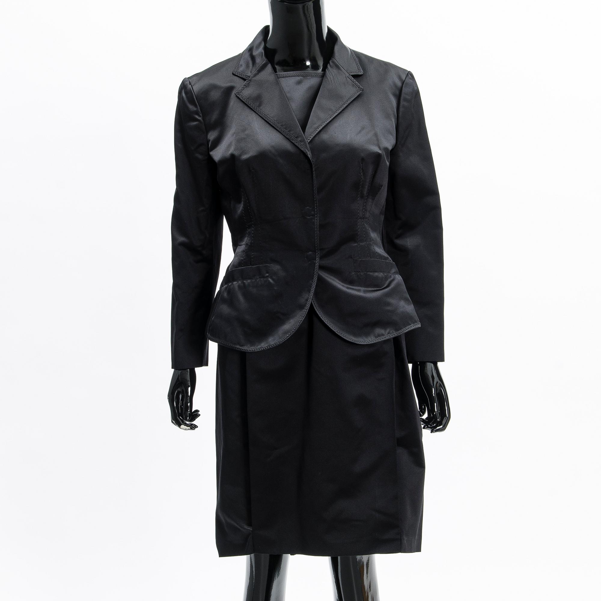 KLÄNNING och KAVAJ, Prada, storlek 46 (IT).