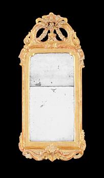 626. A Swedish Rococo mirror by J. Åkerblad.