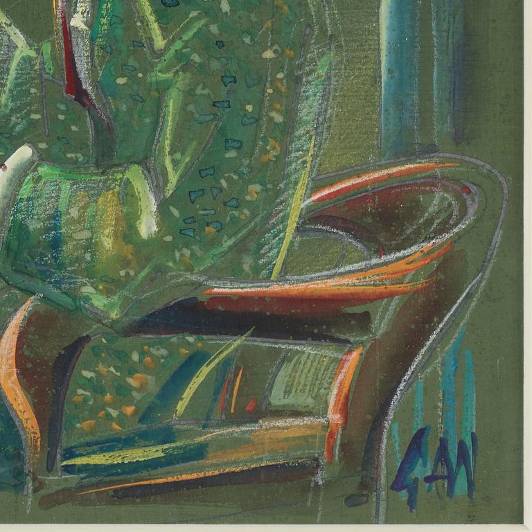 Gösta Adrian-Nilsson, gouache, signed.