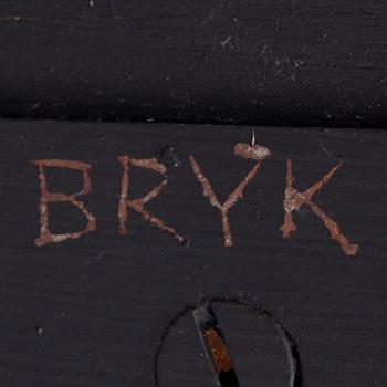 RUT BRYK, KERAMIKRELIEF. Märkt Bryk. 1970-tal.