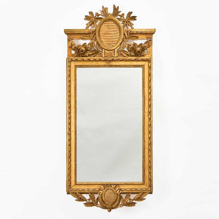 Spegel, av Carl Gustaf Fyrwald (mästare i Stockholm 1776-1825), Gustaviansk.