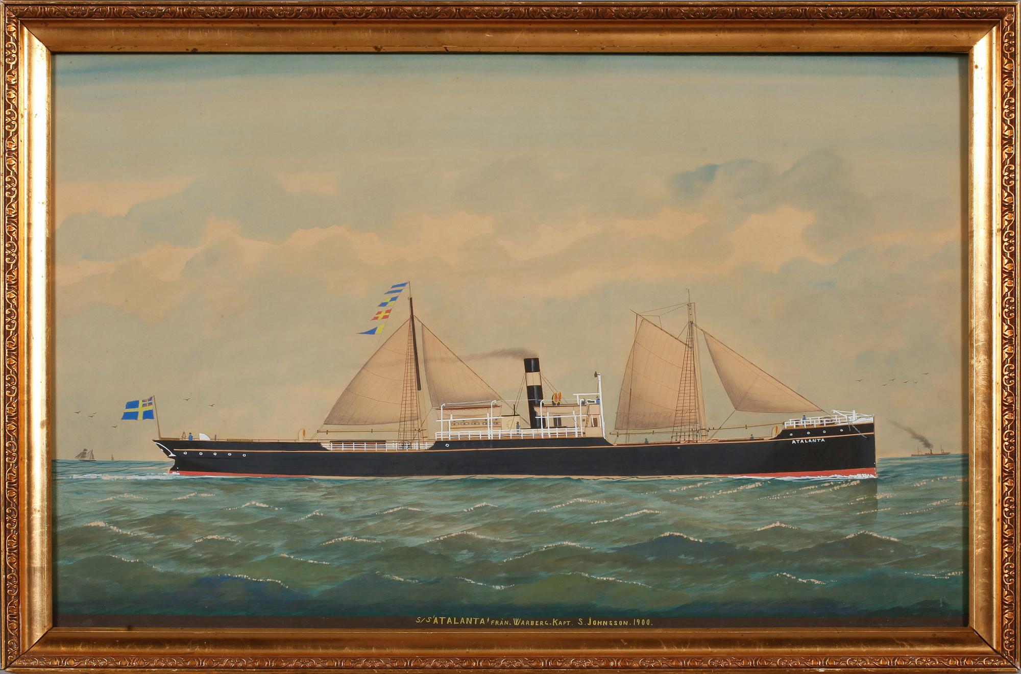OKÄND KONSTNÄR, gouache, sekelskiftet 1900.