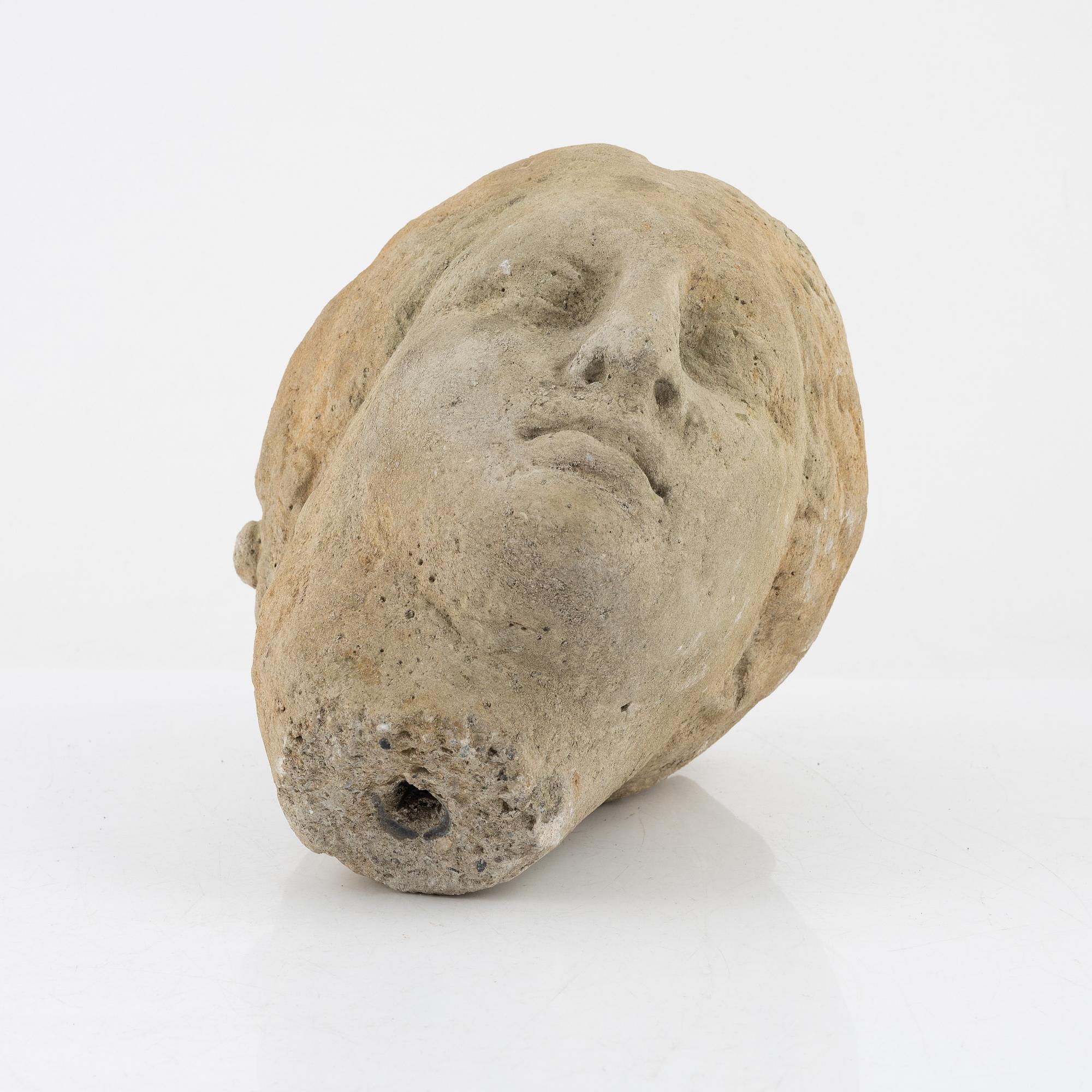 A sandstone sculpture, 19th/20th Century.