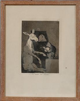 Francisco Goya Y Lucientes · FRANCISCO GOYA Y LUCIENTES, efter, etsning, ej signerad.