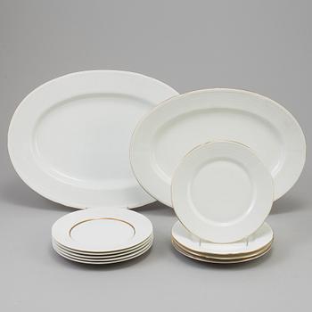 LOUISE ADELBORG, matservis, 55 delar, porslin, "Swedish Grace/Nationalservisen", Rörstrand och Lidköping 1930-1950-tal.