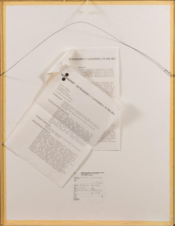 ELINA LUUKANEN, etching, signed and dated -81, numbered 25/50.