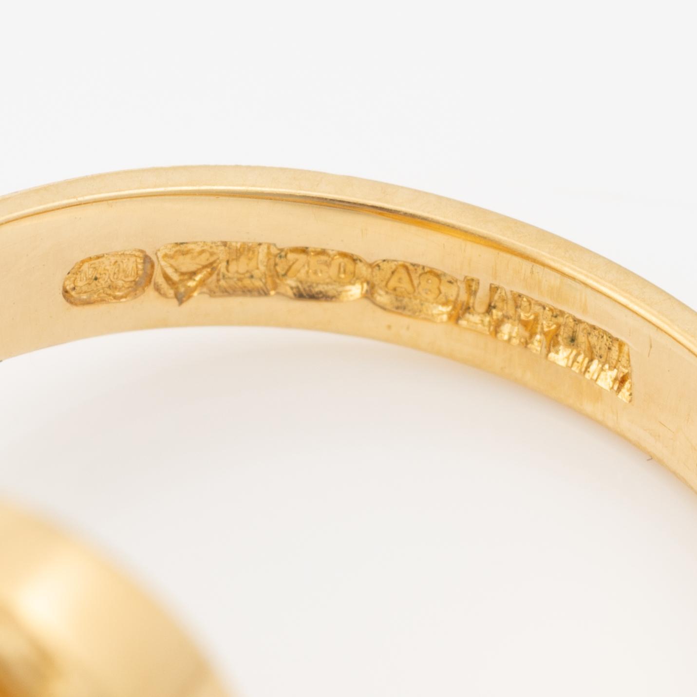 Lapponia, ring 18K guld, Finland 1978.