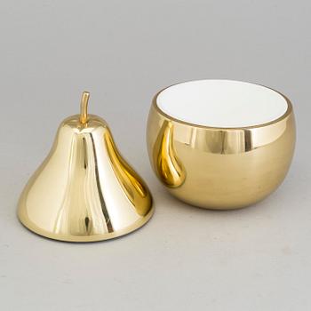 Two fruit-shaped metal ice buckets, second half of the 20th Century.