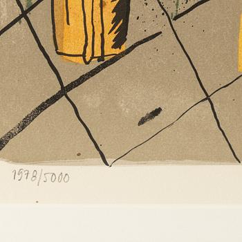 Madeleine Pyk, lithograph in colours, signed 1978/5000.