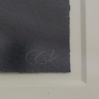 C GÖRAN KARLSSON, färgserigrafi, signerad CGK och numrerad 80/99.