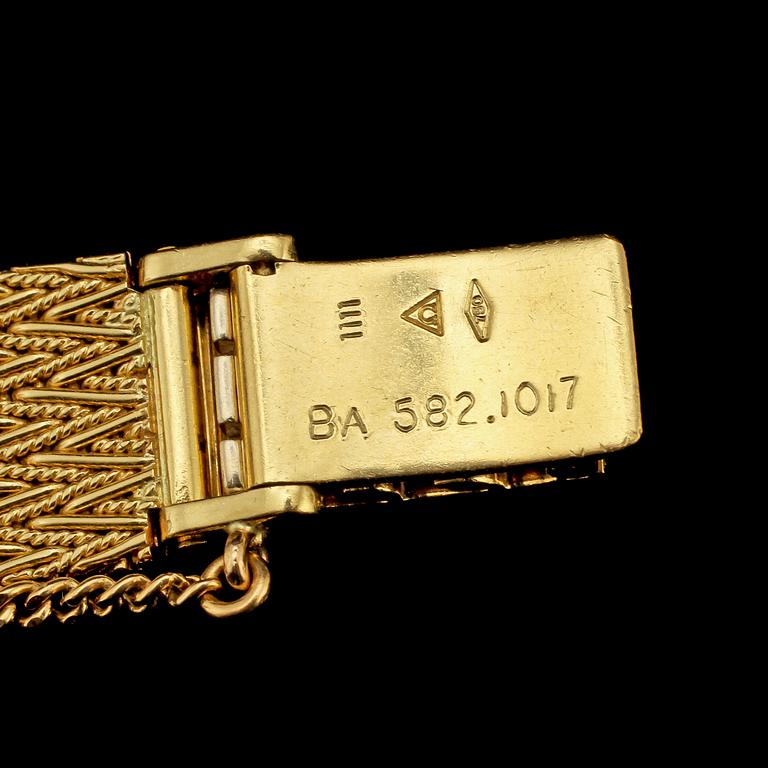 DAMARMBANDSUR, 18k guld, Omega De Ville, 1900-talets andra hälft. Vikt 48 g.