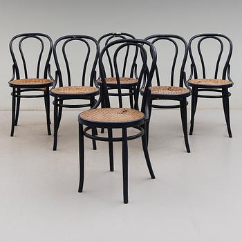 STOLAR, 6 st, Thonet-modell, 1900-tal.