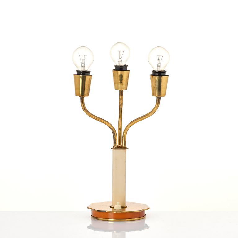 Harald Notini, a table lamp, model '15484', Arvid Böhlmarks Lampfabrik, Sweden, 1940s.