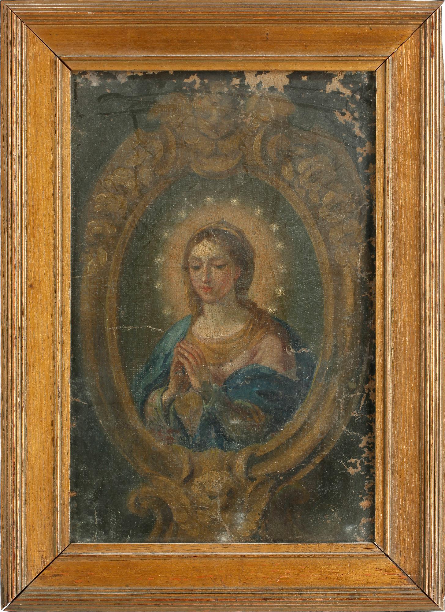 OKÄND KONSTNÄR, olja på duk, troligen Italien, 1700-talets mitt.