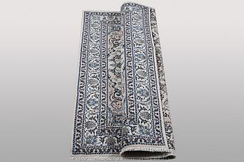 Rug, Nain, part silk, ca. 200 x 154 cm.