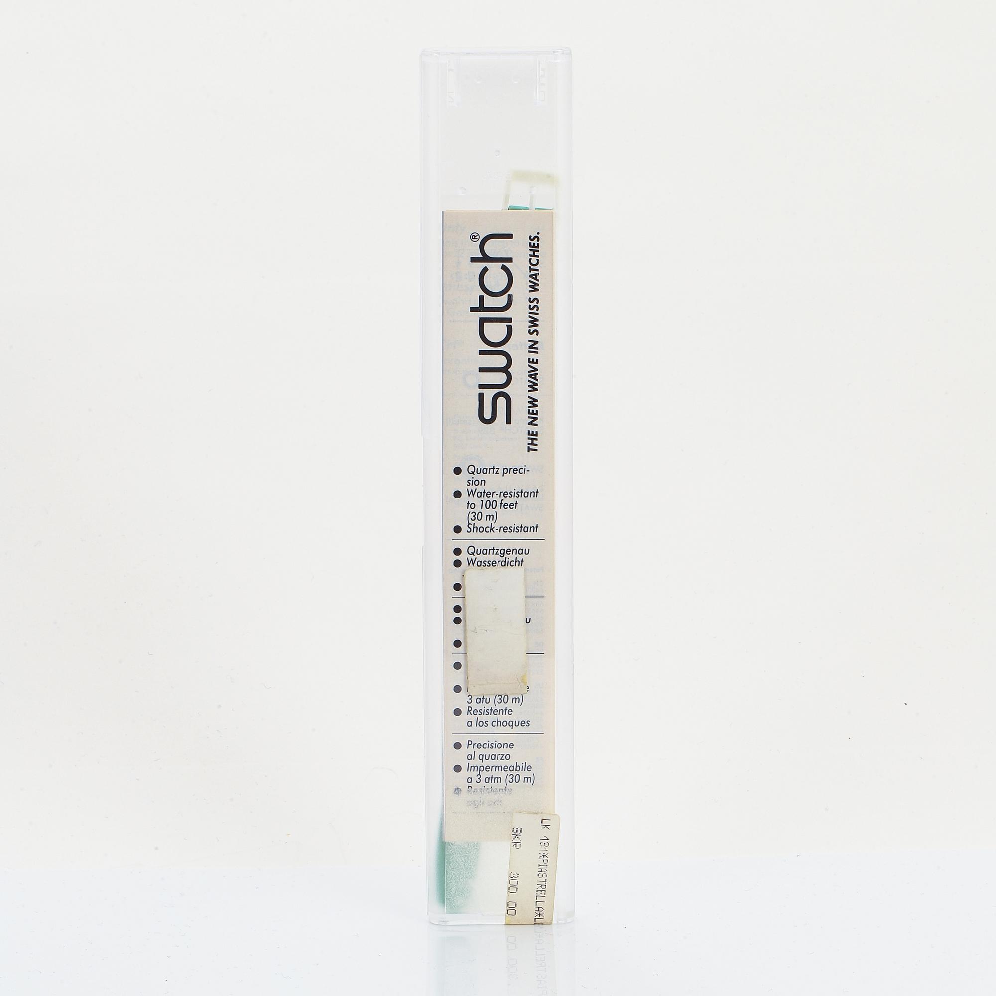 Swatch, Blue Lolly, wristwatch, 25 mm.