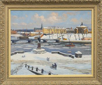 Gunnar Zetterström, View towards Skeppsholmen.