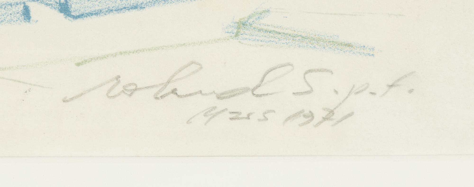Roland Svensson, färglitografi, signerad och daterad 1971, p.t.