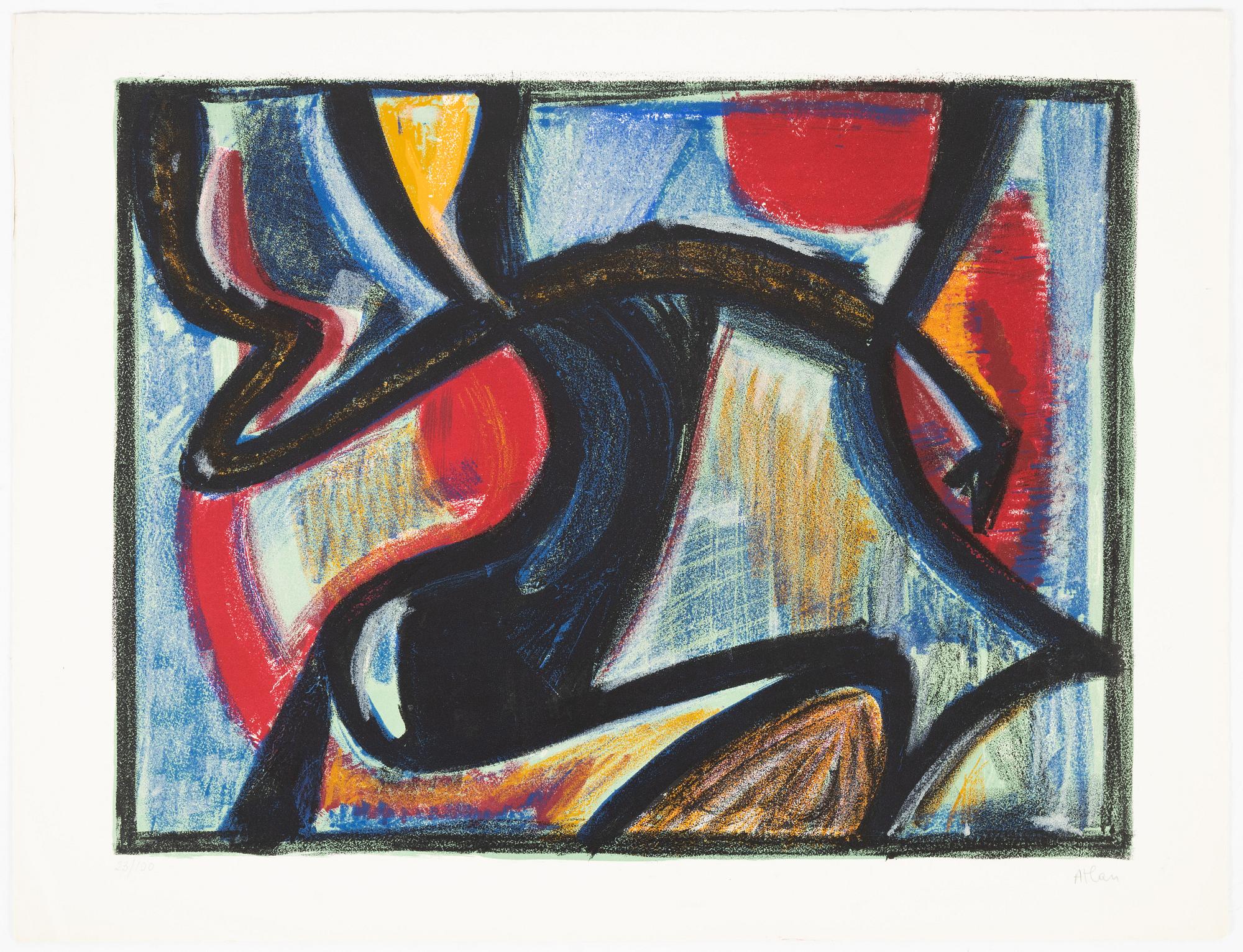 Jean-Michel Atlan, color lithograph, signed and numbered 23/100.