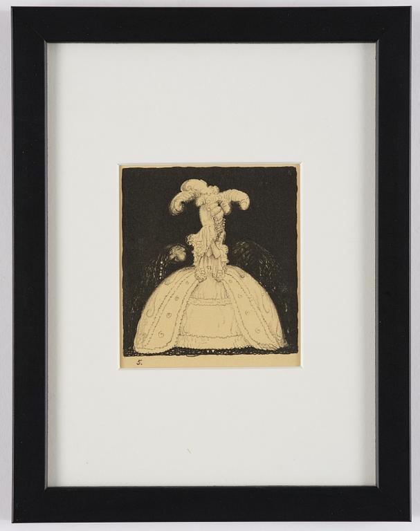 John Bauer, "Troll", de kompletta 10 osignerade litografierna ur sviten.