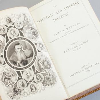 SAMUEL MAUNDER MFL, 7 vol, Treasury of..., London 1879-85.