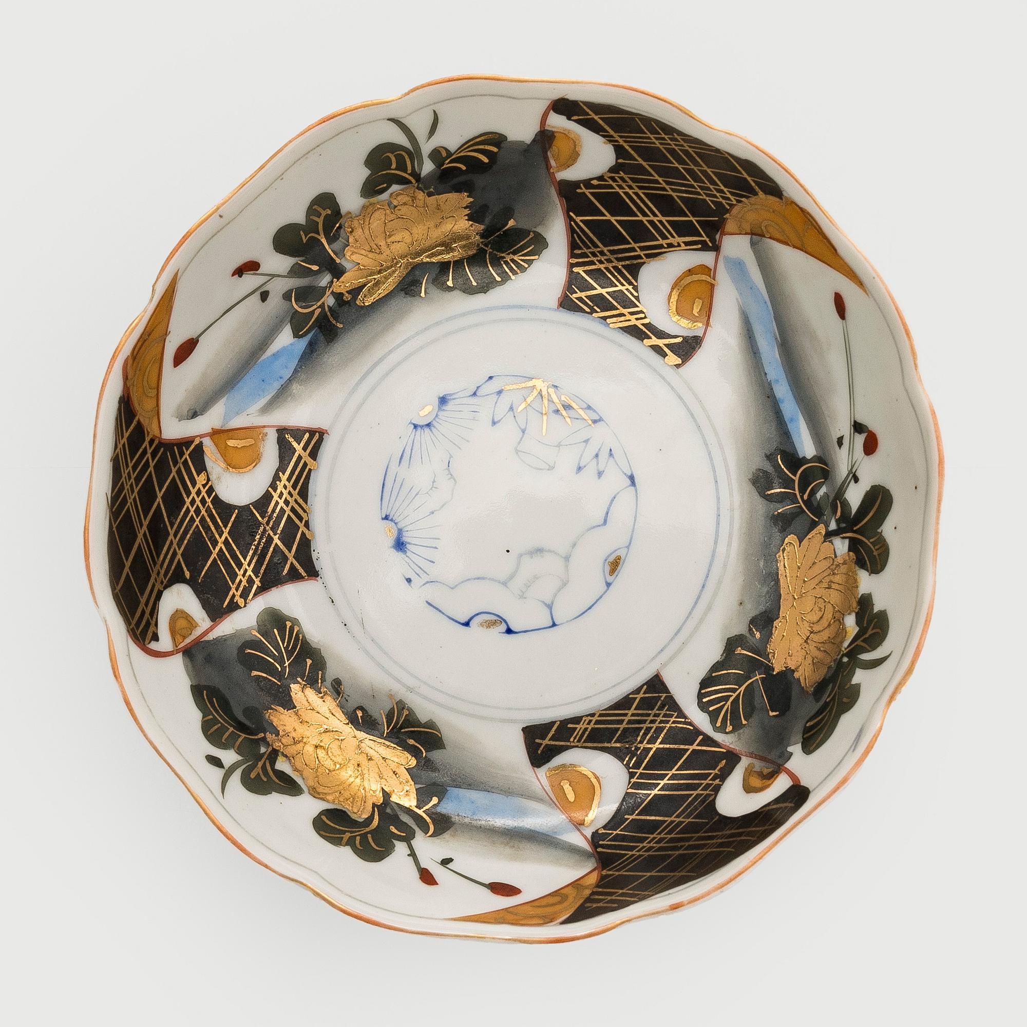 Vateja, 3 kpl, posliini, Japani 1800-luku.