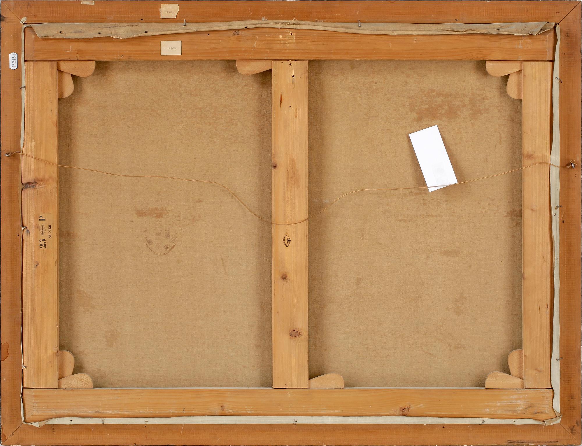 AUGUST HAGBORG, olja på duk, signerad.