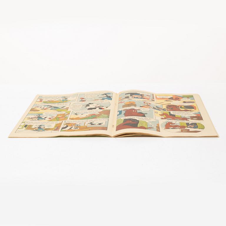 Comic books, “Kalle Anka & Co” No. 7, 1950, and “Kalle Anka & Co” No. 4, 1950.