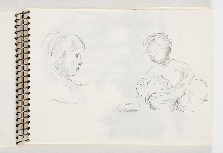 Lotte Laserstein, 4 skissböcker med blyertsteckningar.