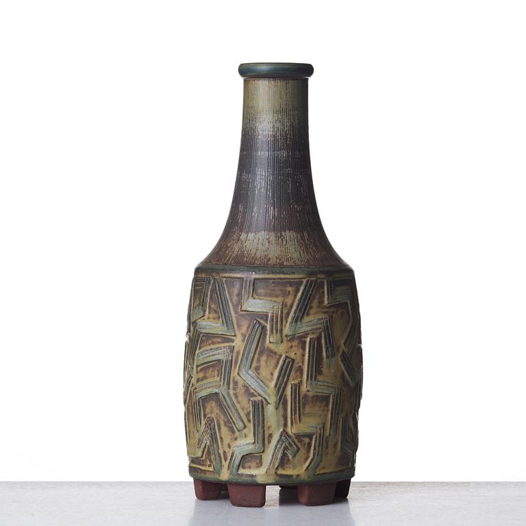 Wilhelm Kåge, a "Farsta" stoneware vase, Gustavsberg studio, Sweden 1955.