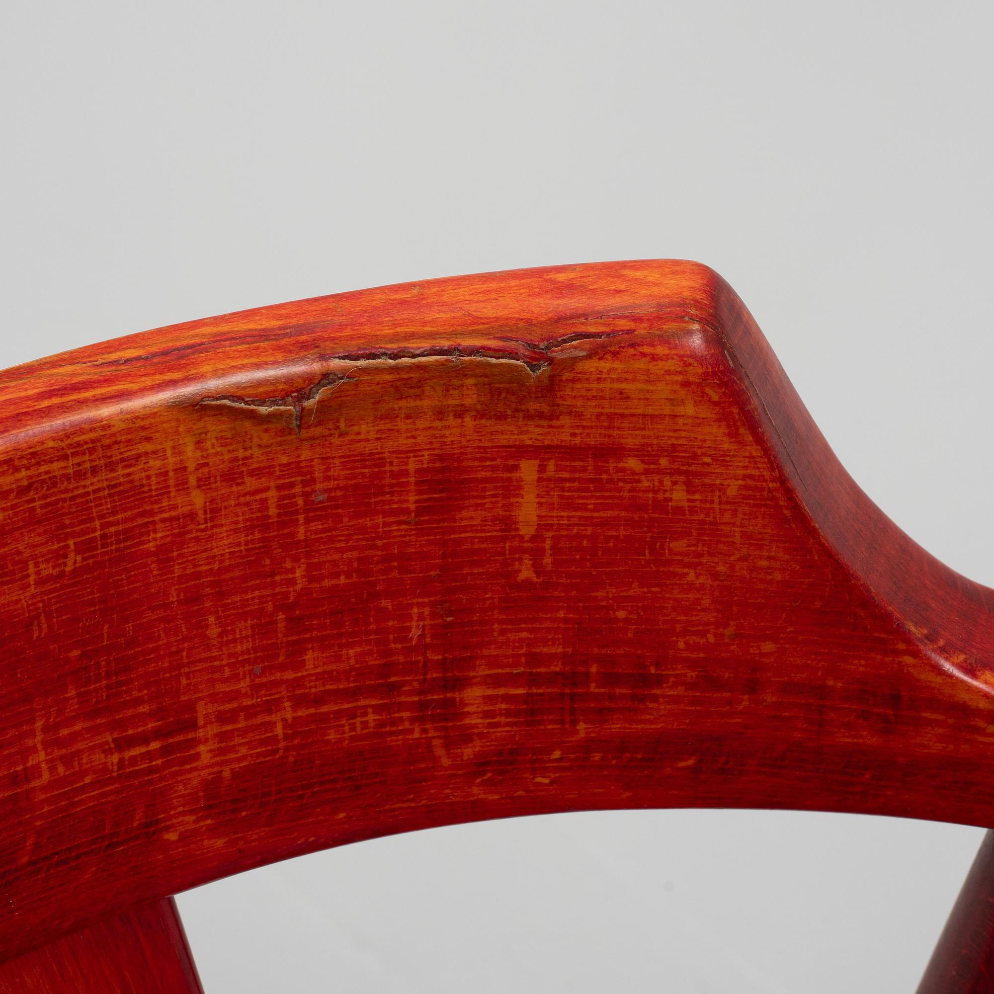 A set of eight armchairs, from Gemla, dated 1981.