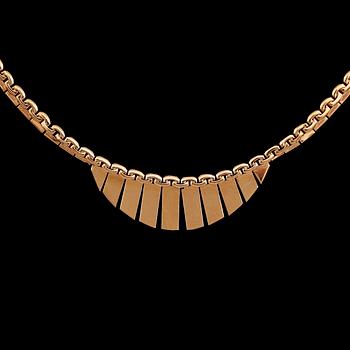 COLLIER, 18 k guld. Vikt ca 20 g.