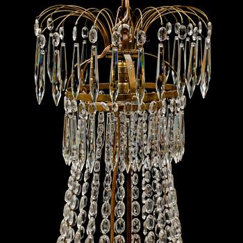 LJUSKRONA, gustaviansk stil, 1900-talets början, höjd ca 90 cm.