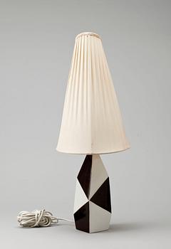 BORDSLAMPA, stengods, troligen Carl Harry Stålhane, Rörstrand.