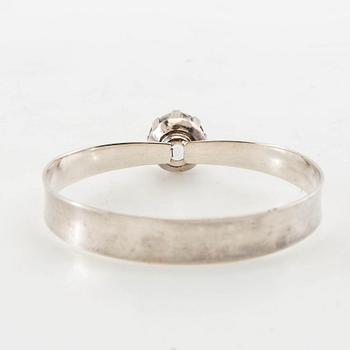 Ring samt armband Alton silver och bergkristall Falköping 1972.