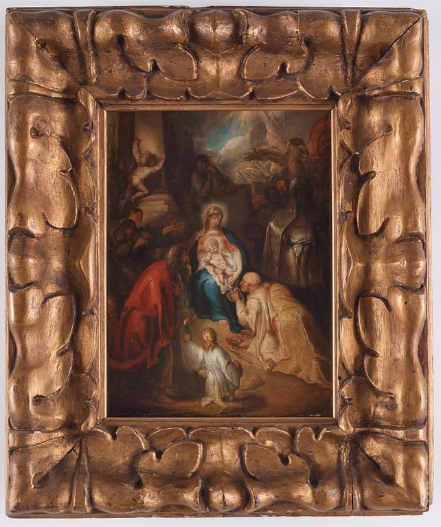 Frans Francken II Circle of, Frans Francken II, circle of, oil on copper.