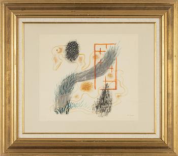 Stellan Mörner, akvarell, signerad.