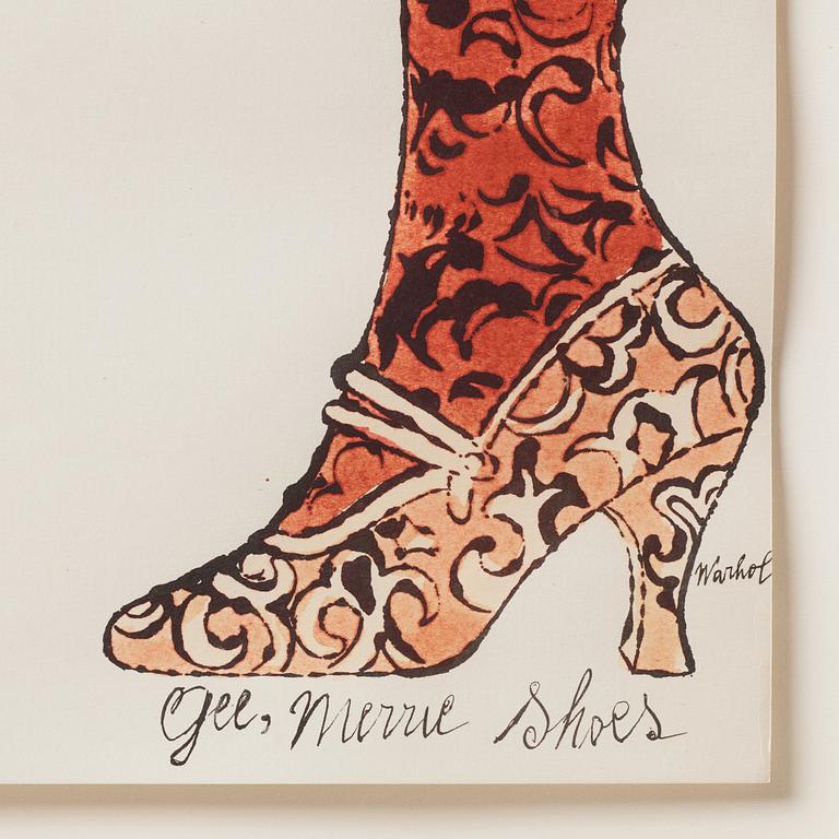 Andy Warhol, "Gee Merrie Shoes".