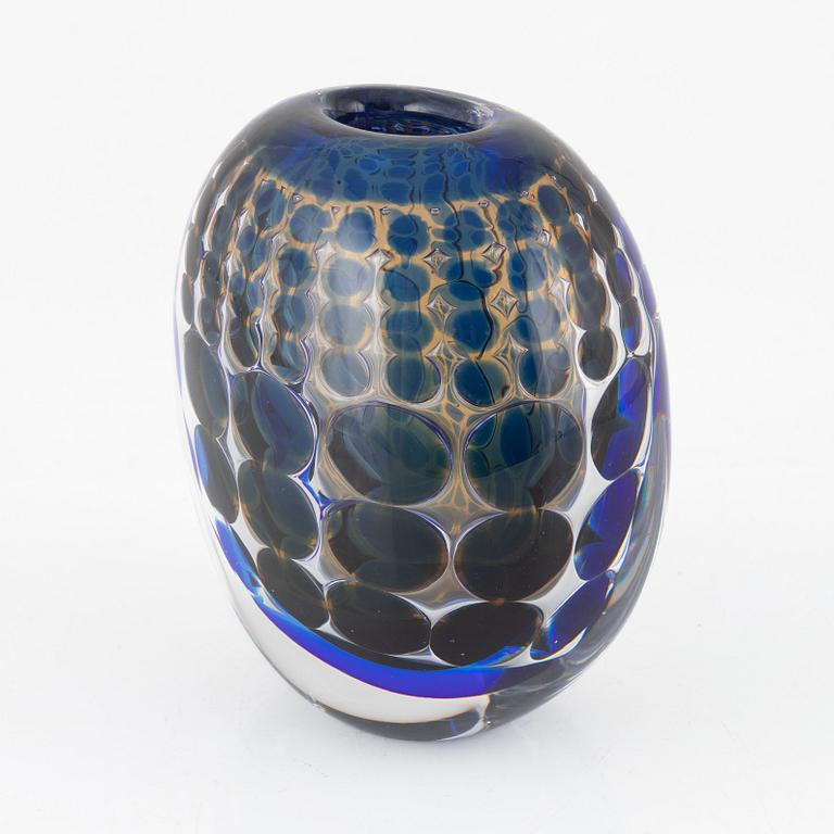 Ingeborg Lundin, an 'Ariel' glass vase, Orrefors, signed and numbered 545.