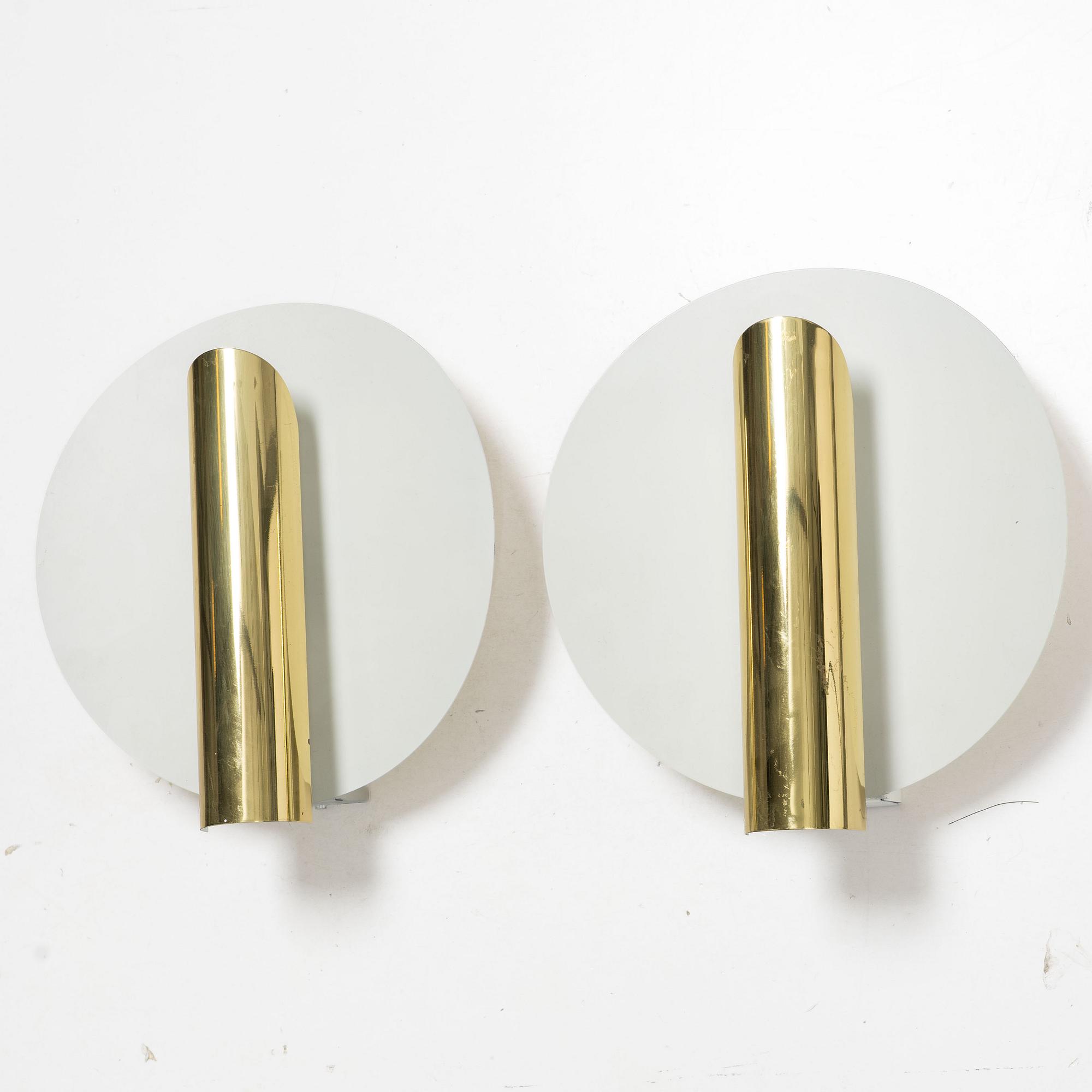 Aneta, wall lamps, a pair, second half of the 20th century.