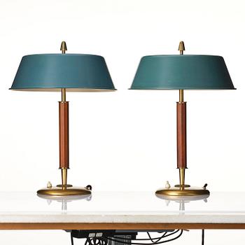 Bertil Brisborg, a pair of table lamps model "32038", Nordiska Kompaniet, 1940s-50s.