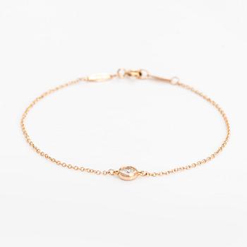Tiffany & Co, Elsa Peretti, armband, "Diamonds by the Yard", 18K guld med en diamant.