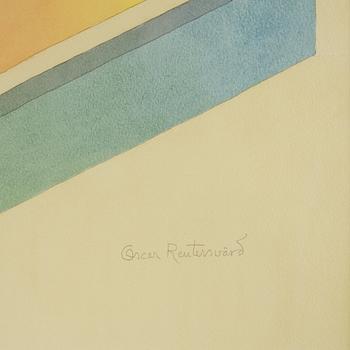 OSCAR REUTERSVÄRD, watercolor, signed and dated 1998 on verso.