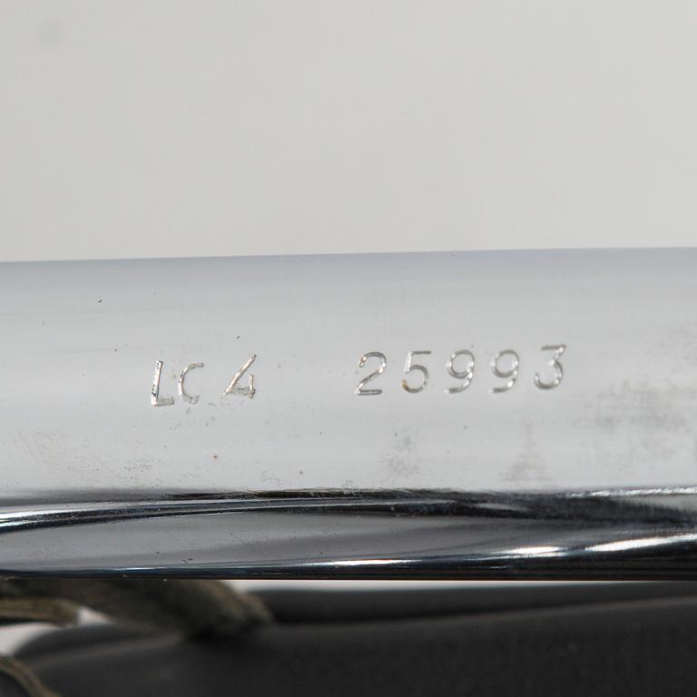 Charlotte Perriand & Le Corbusier, an 'LC4' lounge chair, Cassina, Italy.