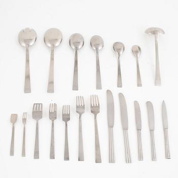 Folke Arström, a 116 piece stainless steel "Thebe" flat wear set, Gense, Sweden.