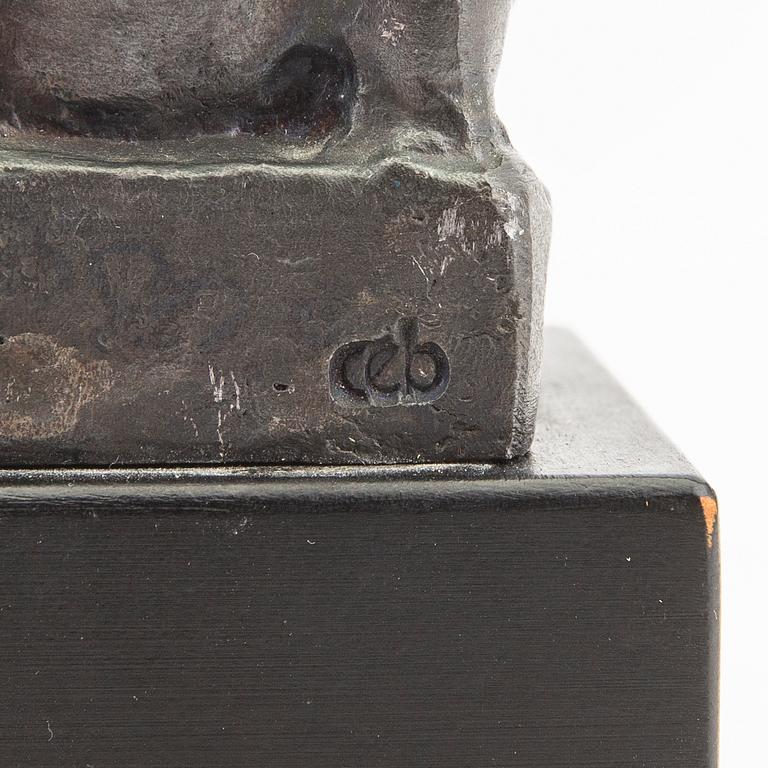 Carl-Einar Borgström,  signed metal sculpture.